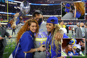 Odell Beckham celebrates Rams' Super Bowl 2022 win with girlfriend Lauren Wood