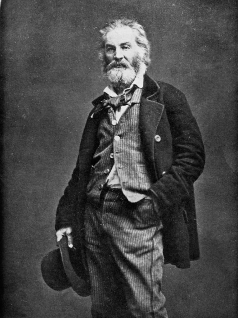 Portrait of Walt Whitman in vest and coat