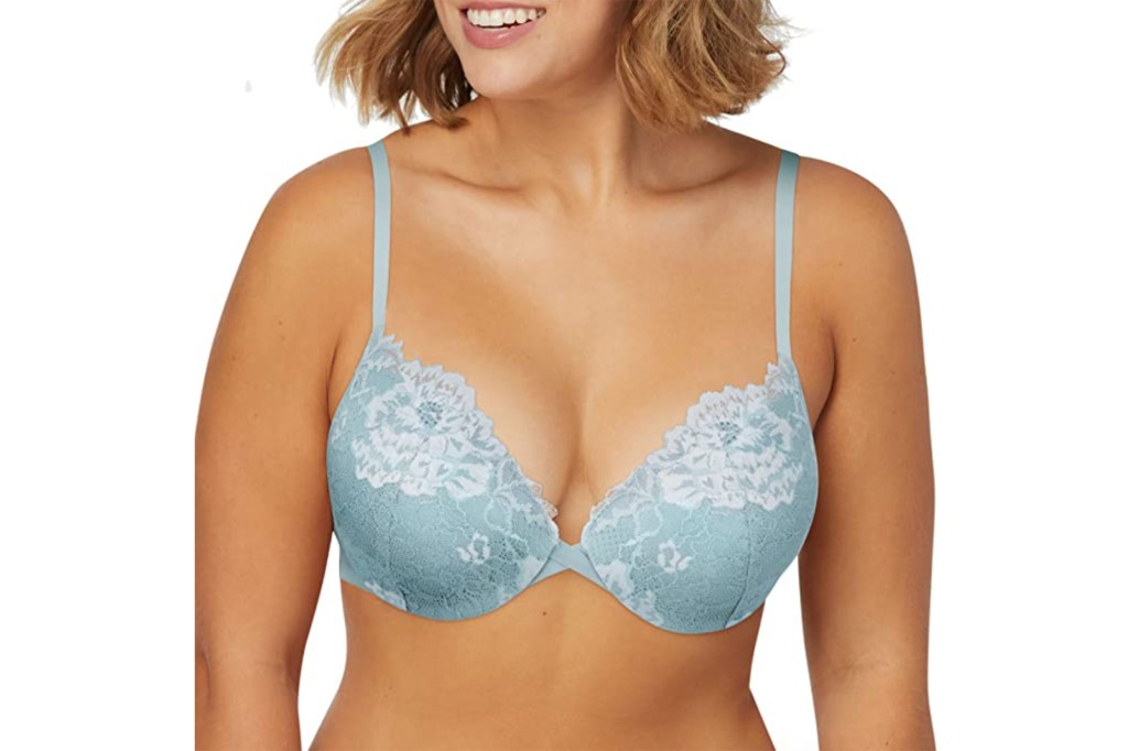 Maidenform Love the Lift Push-Up Demi Bra, blue