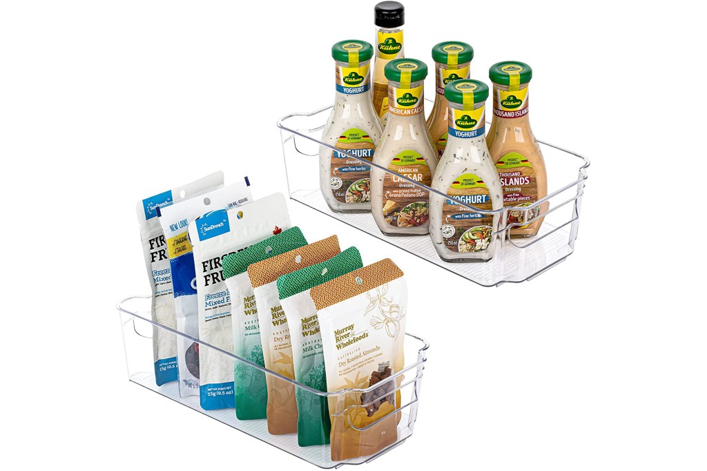 Hoojo Refrigerator Organizer Bins (2-Pack)