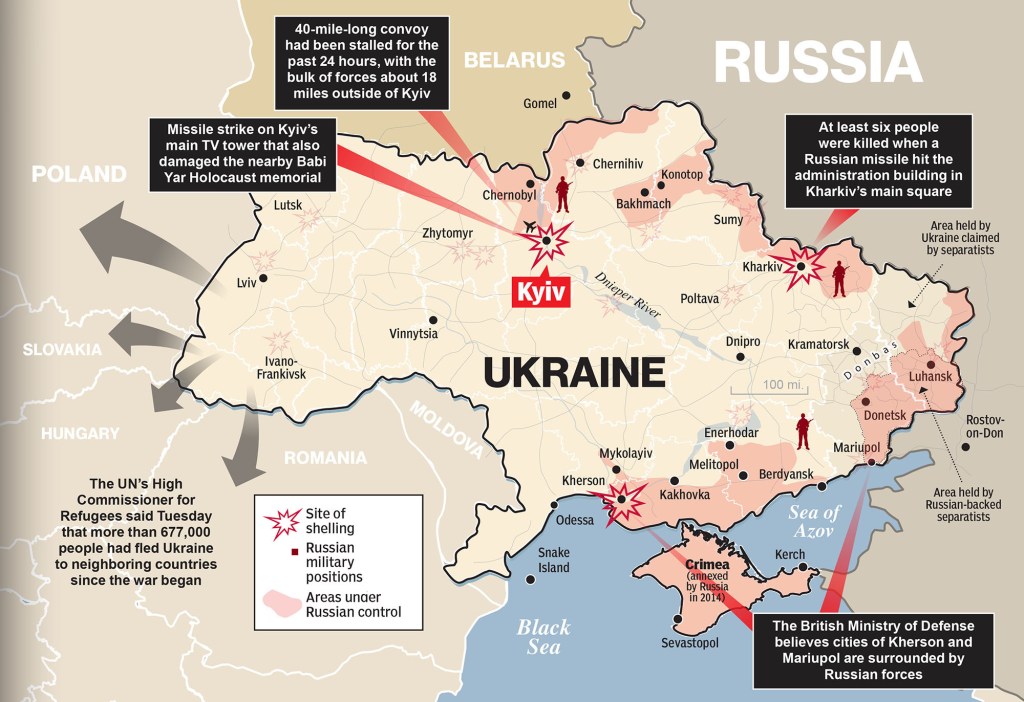 Ukraine war map