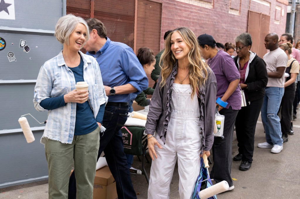 Miranda (Cynthia Nixon) and Carrie (Sarah Jessica Parker) in "And Just Like That." 