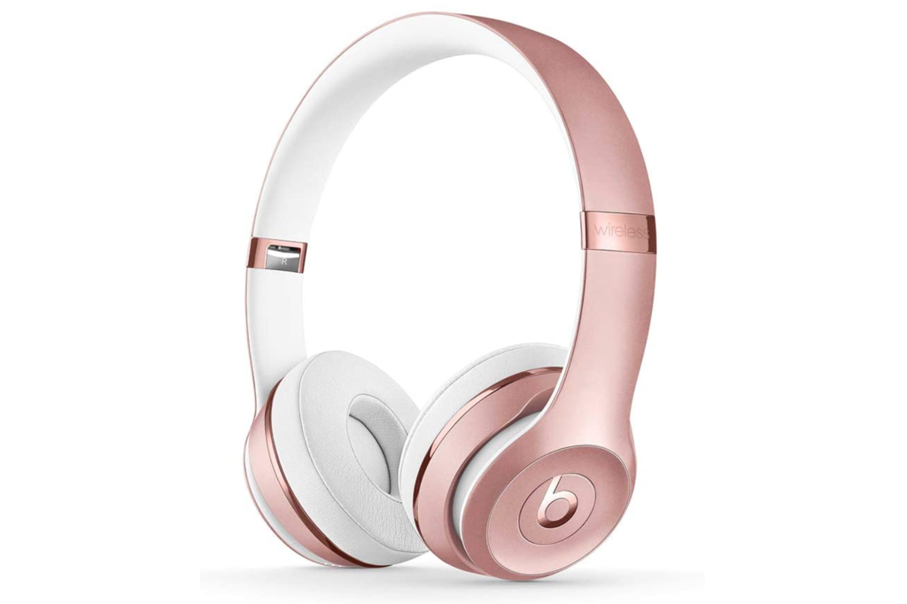 Pink headphones