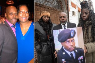 Gardy Laguerrre's daughters, Deannna Laguerre and Ariel Barry, along with his nephew Lionel Simplice, claim his widow allegedly played a role in his death.