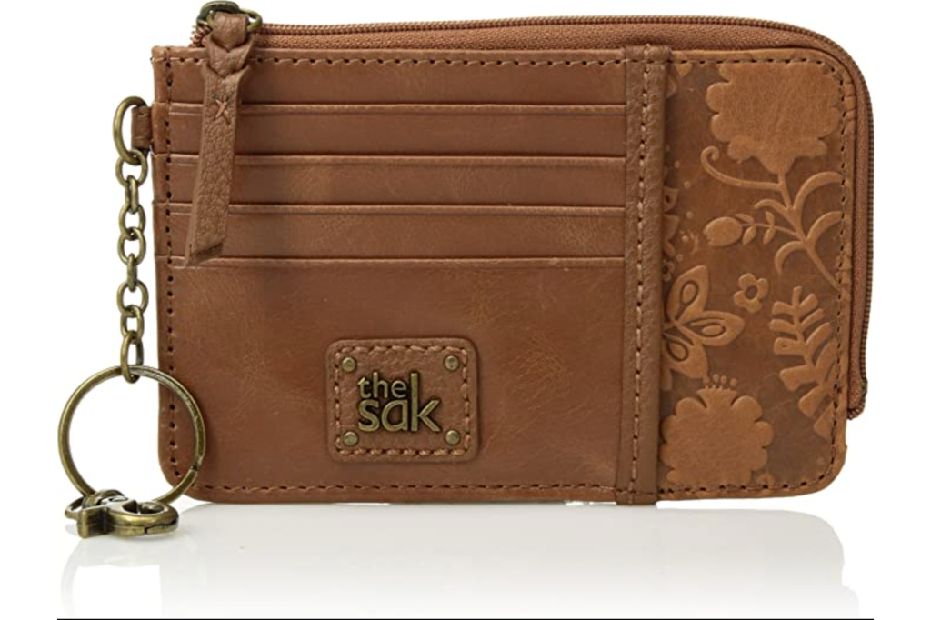 Brown floral wallet