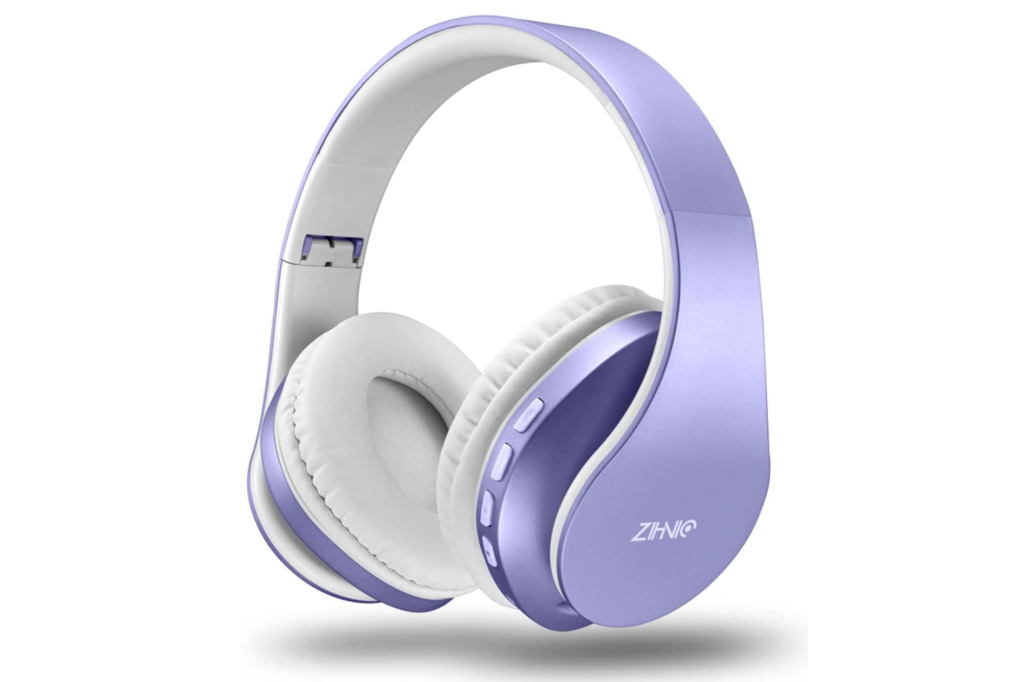 Purple headphones