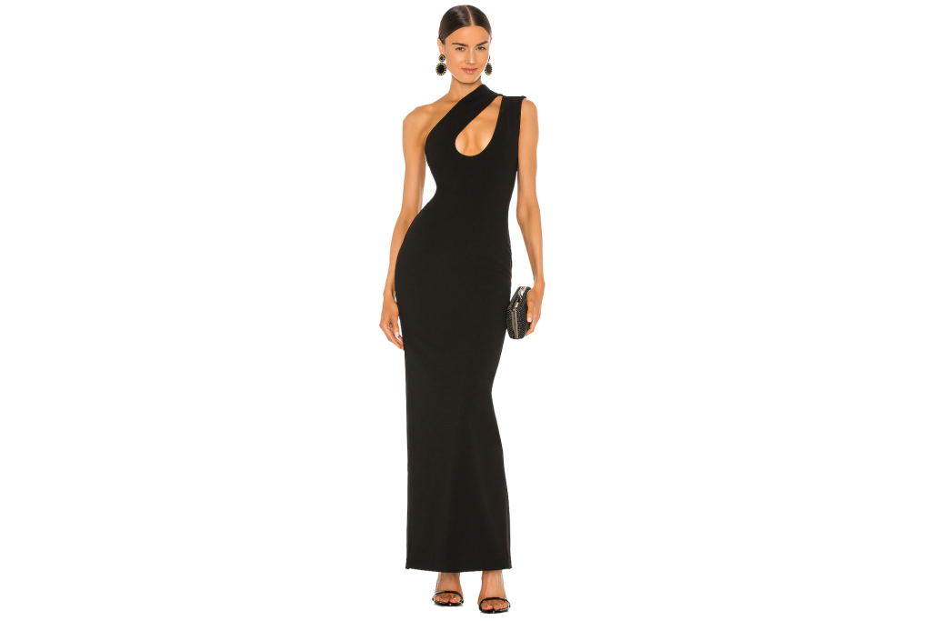 Solace London Krista Maxi Dress, black