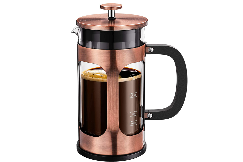 BAYKA Copper French Press Coffee Maker