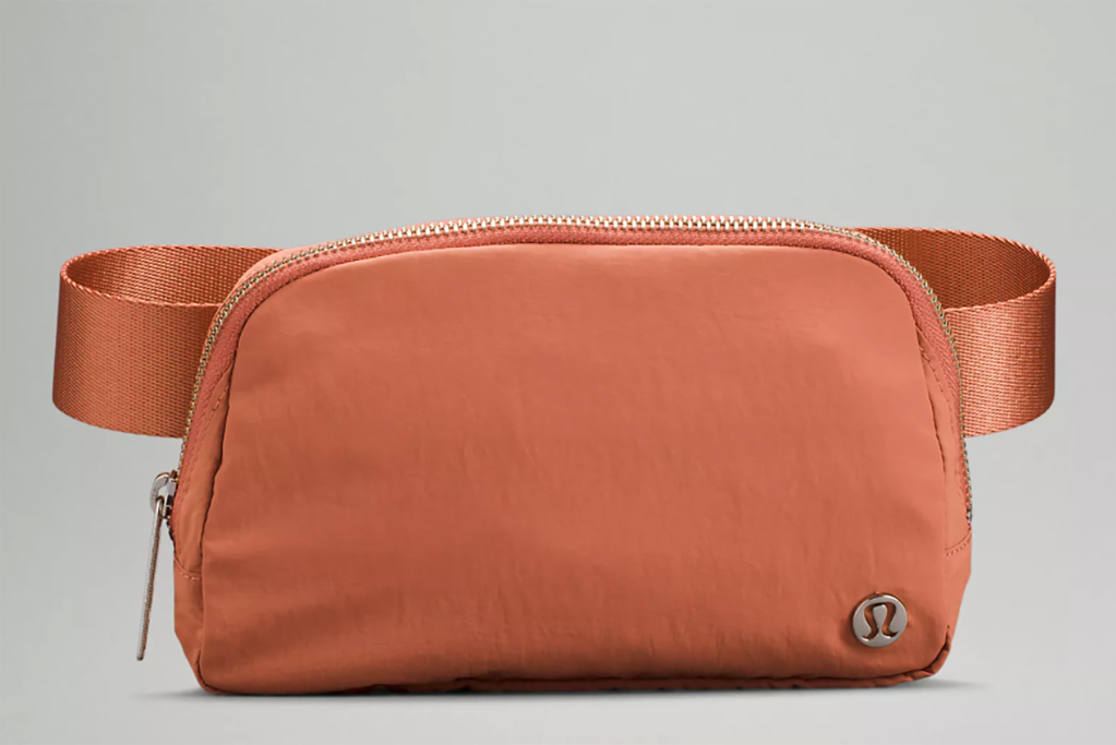 An orange belt bag 