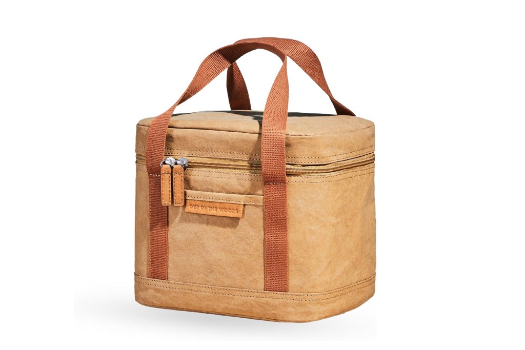 A brown bag with a handle