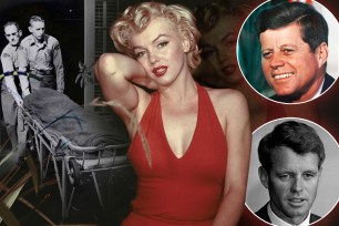 Marilyn Monroe, John F. Kennedy, Robert Kennedy