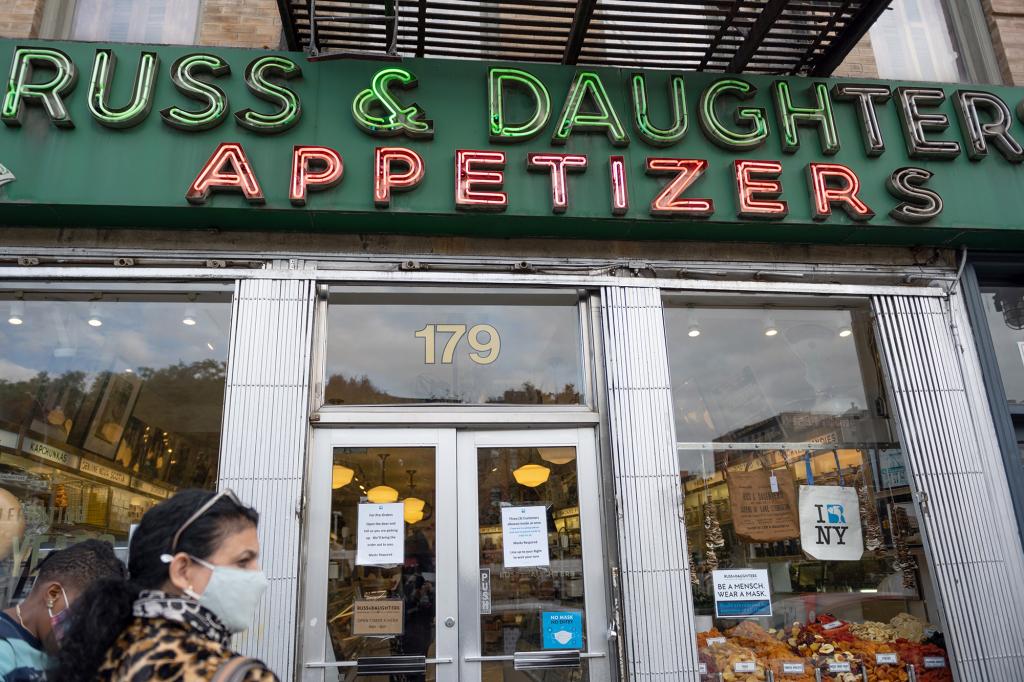 Outside of Russ and Daughters