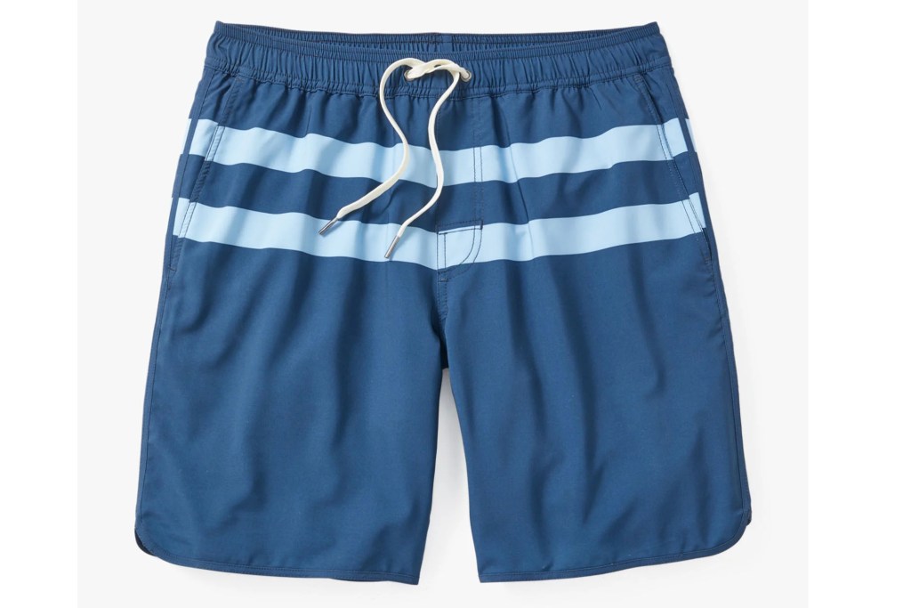 A pair of blue shorts