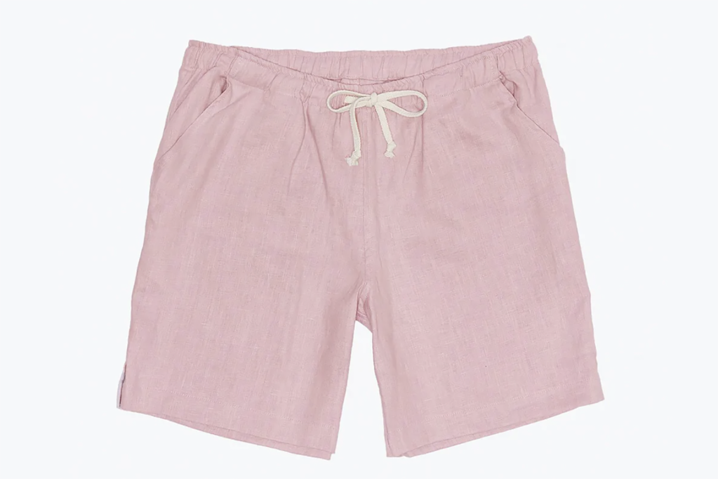 A pair of pink shorts 