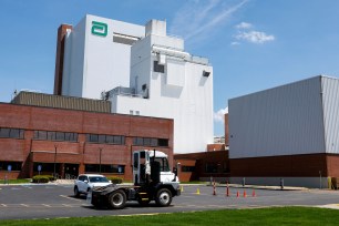 The Abbott manufacturing facility in Sturgis, Michigan, on May 13, 2022.