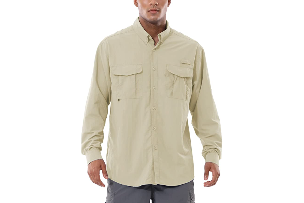 Baleaf long sleeve button down shirt