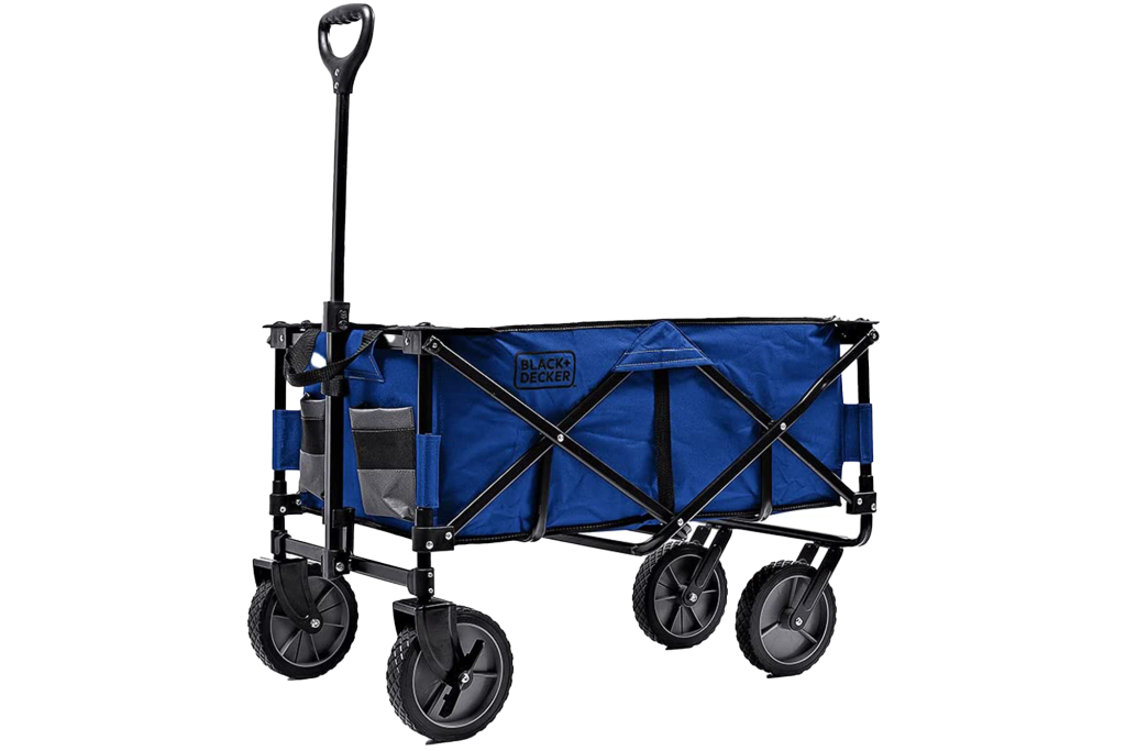 Black+Decker Collapsible Utility Wagon, navy blue