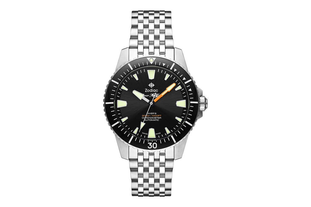 Zodiac Super Sea Wolf Pro-Diver Automatic Stainless Steel Watch