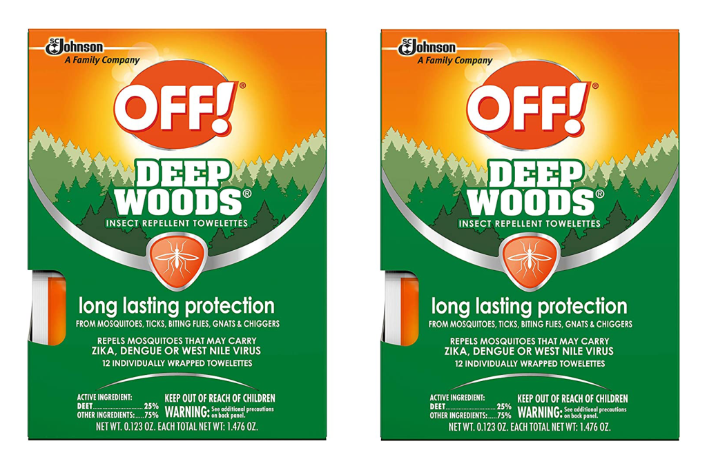 OFF! Deep Woods Insect Repellent Towelettes (2-Pack)