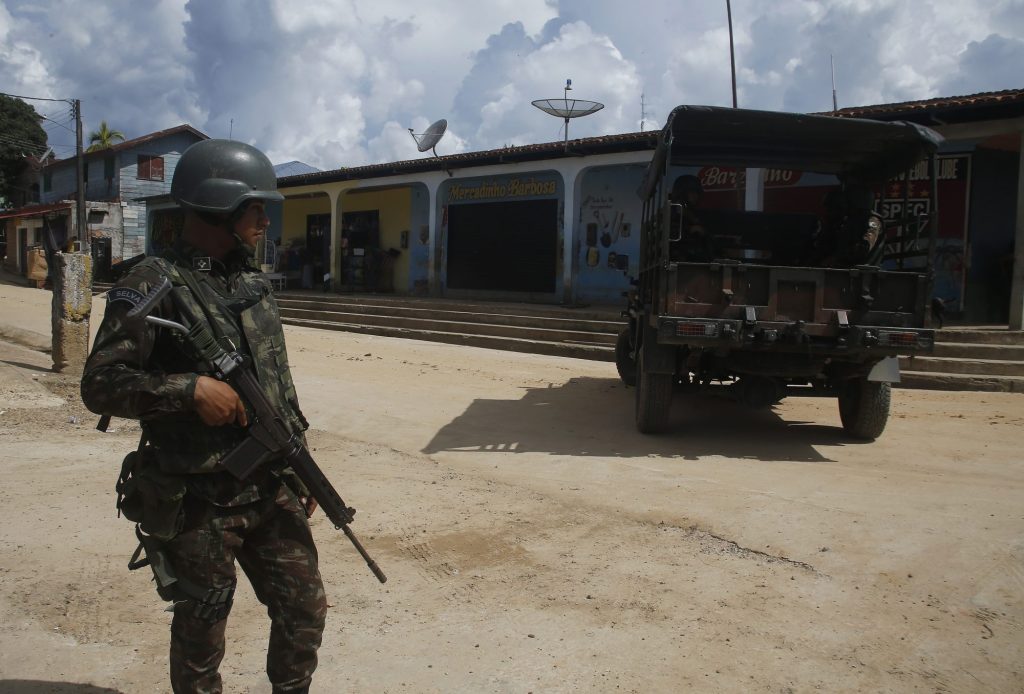 Over 150 soldiers were deployed in camouflaged trucks to the town of Atalaia do Norte to interview locals.