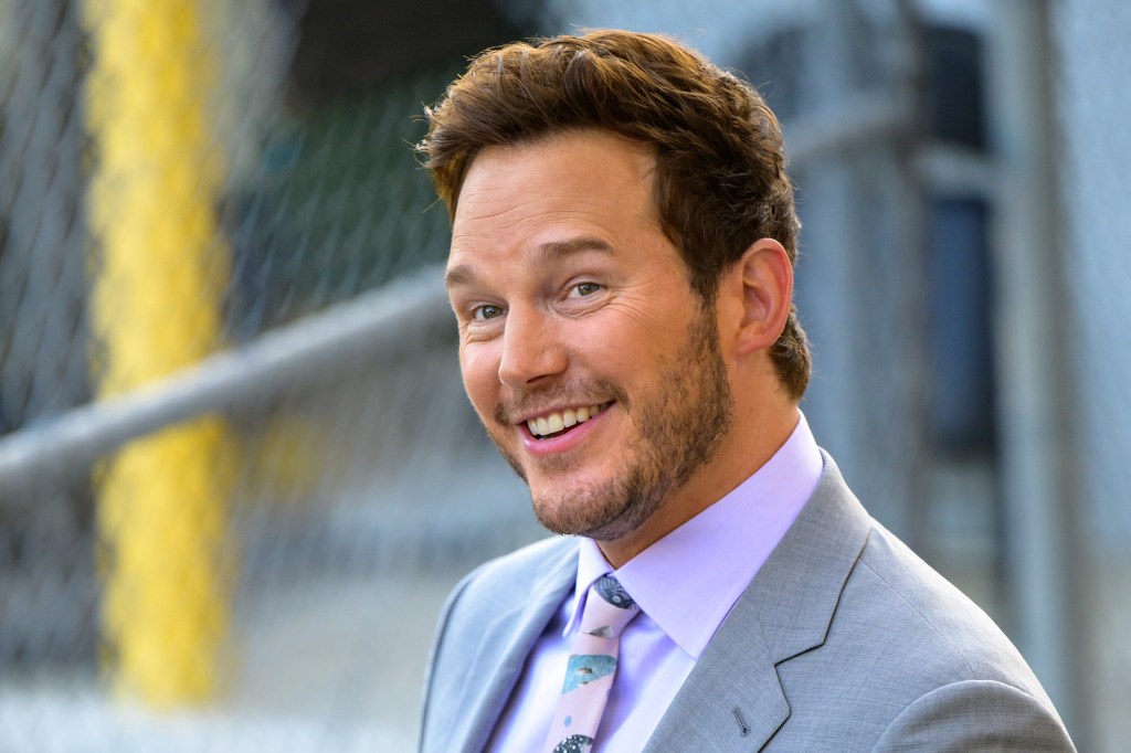 Chris Pratt is seen at "Jimmy Kimmel Live" on June 06, 2022 in Los Angeles, California. 