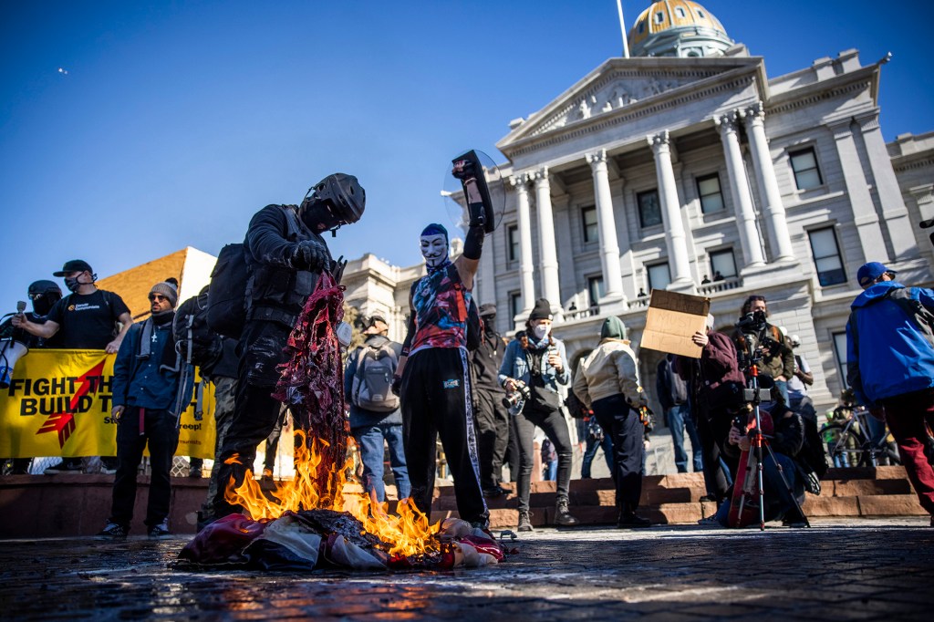 A new poll from Yahoo News/YouGov found that a majority of Republicans and Democrats believe the United States will “cease to be a democracy in the future.”