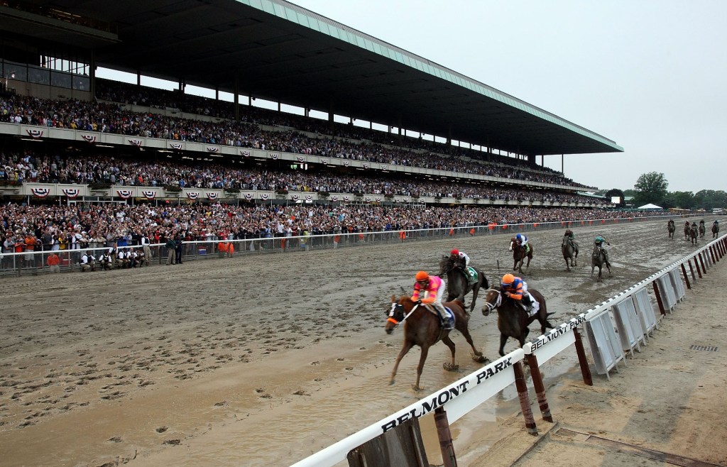 Jose Valdivia, Jr. rides Ruler On Ice #3 to victory during the running of the 143rd Belmont Stakes. 