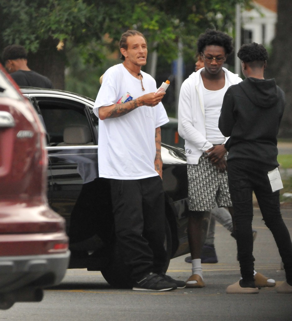 Former NBA player Delonte West is spotted hanging outside of a 7-Eleven convenience store in Alexandria, Va. The sighting comes days after he was reportedly seen panhandling by the side of a road in Virginia. West appeared to exchange money with an acquaintance at one point during the sighting. 