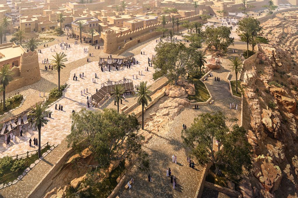 Public plazas will lead to hotels, shops, fine-dining restauarants and even an opera house.