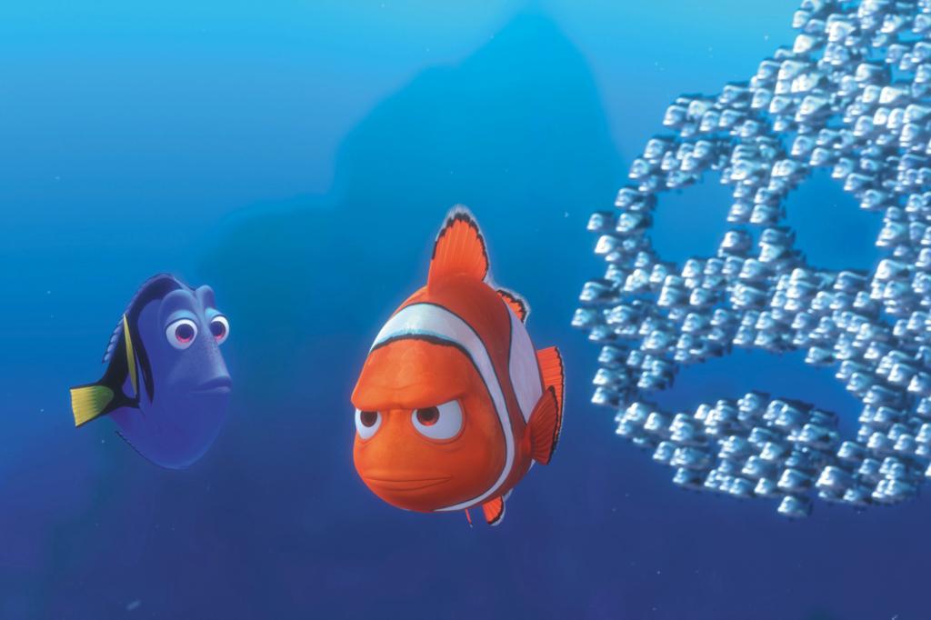 Dorry and Marlin in a scene from "Finding Nemo."