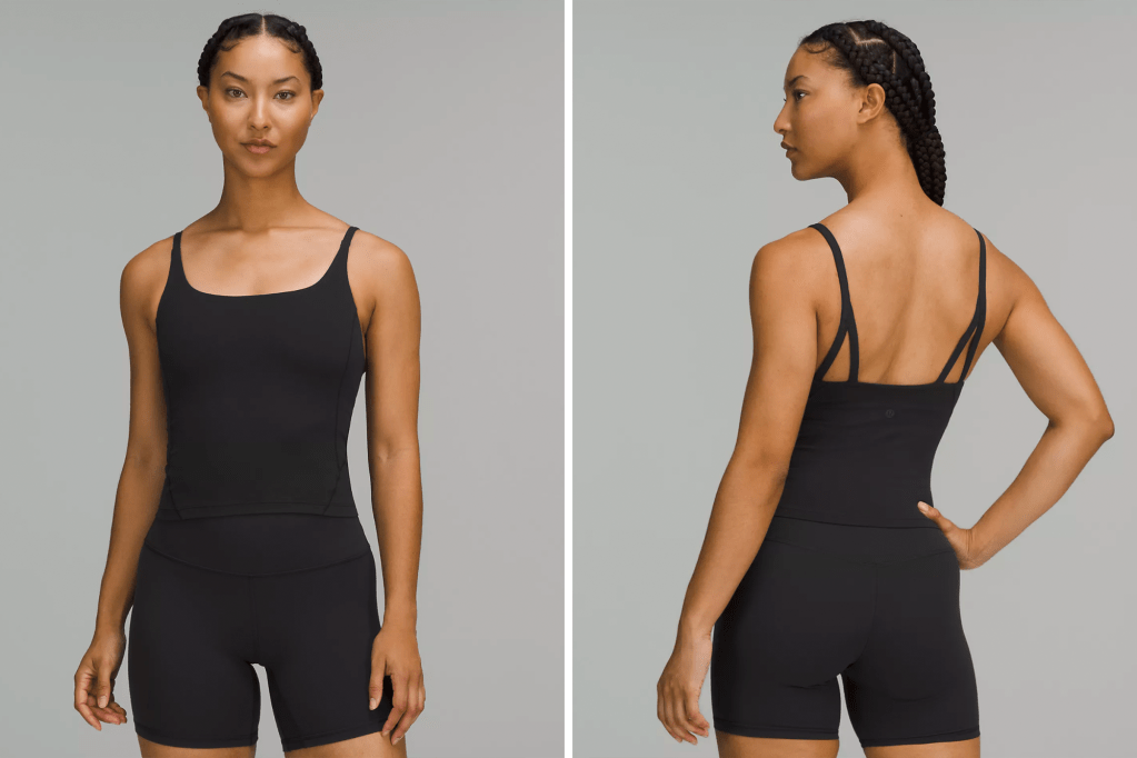 Black tank unitard with shorts