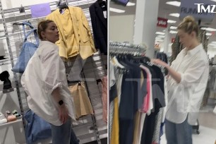 Amber Heard shops at TJ Maxx