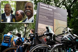 New York City needs to “do better” in preventing black residents from being driven out of their neighborhoods, Mayor Eric Adams said during an address marking the Juneteenth holiday.