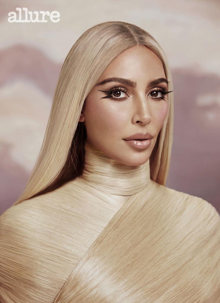 Kim Kardashian denies using filler or fake lashes in new issue of Allure