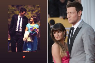 "Glee" co-stars Lea Michele and Cory Monteith dated from 2012 until his death in 2013.