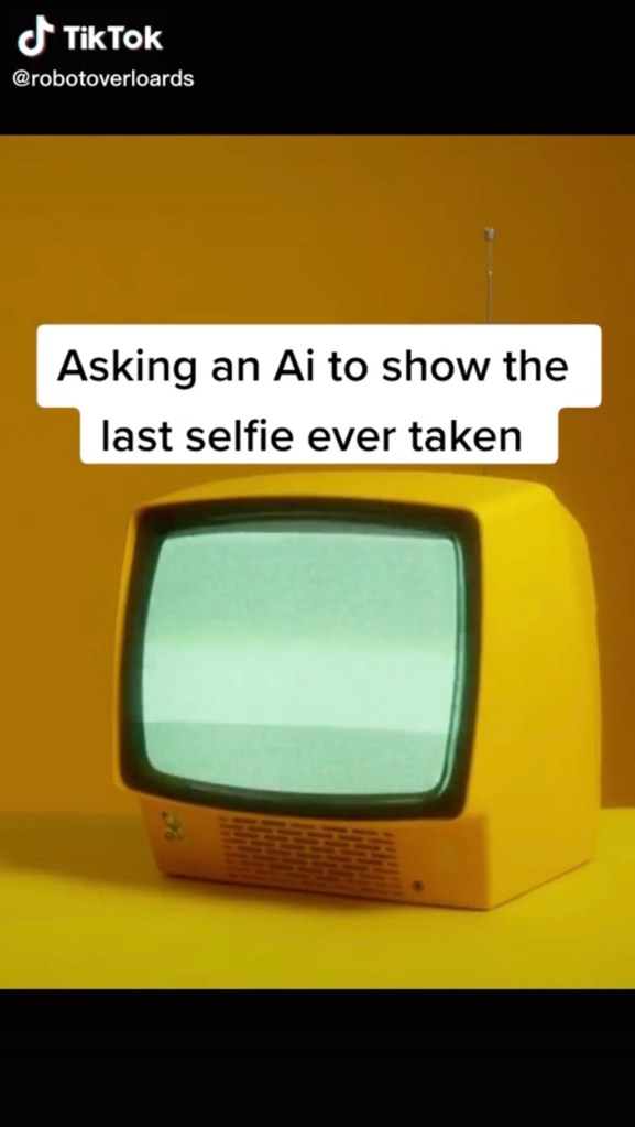 A TIKTOK account dedicated to asking artificial intelligence disturbing questions revealed what the DALL-E AI thinks the last selfie on Earth would look like.