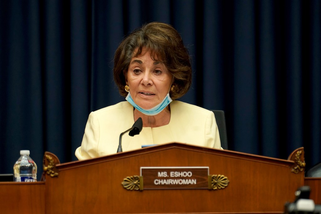 Chairman Rep. Anna Eshoo (D-Calif.) gives her opening statement during a House Energy and Commerce Subcommittee on Health hearing to discuss protecting scientific integrity in response to the coronavirus outbreak on Thursday, May 14, 2020