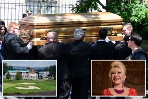 Ivana Trump was laid to rest at the bucolic Trump National Golf Club cemetery in Bedminster, New Jersey, on Wednesday.