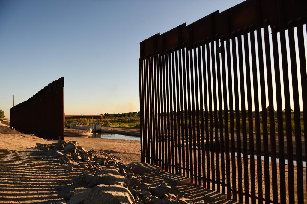 One of the gaps in the wall near the Morelos Dam in Yuma, Arizona.