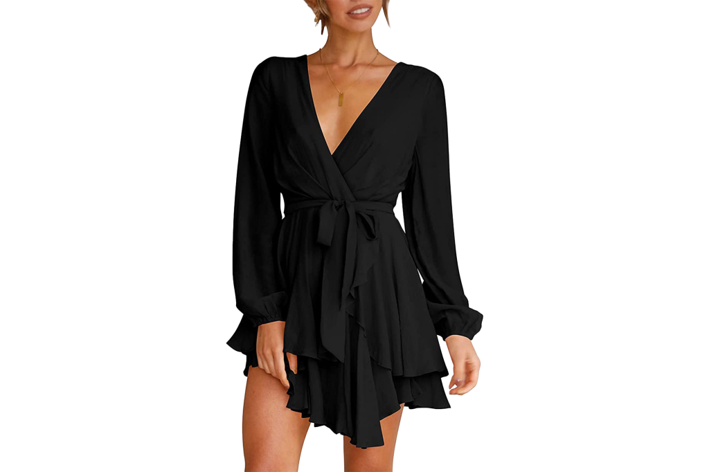 Cosonsen Ruffle Mini Dress