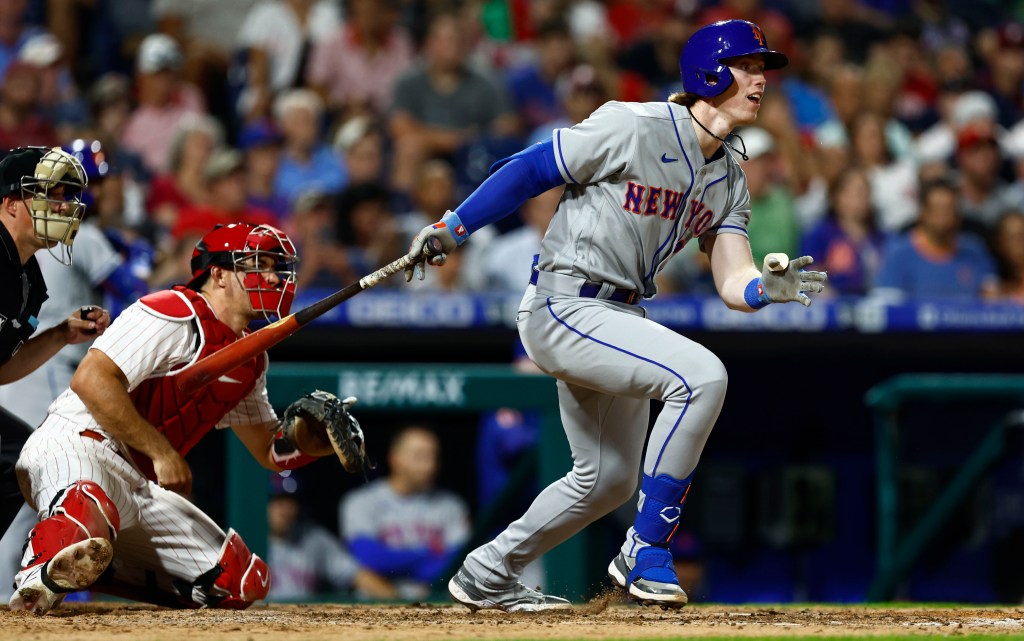 Mets rookie Brett Baty has had trouble lifting the ball in the air during in his brief MLB career thus far.