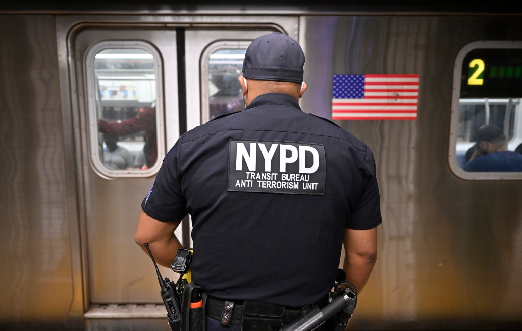 NYPD on subway