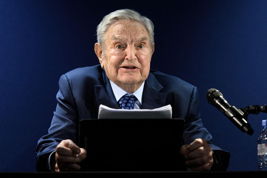 Hungarian-born US investor and philanthropist George Soros