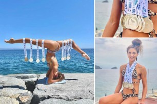 Linda Cerruti, 28, posted a racy photo to Instagram last week showing off the medals she procured at the 2022 European Aquatics Championships. The synchronized swimmer was subsequently subjected to a range of sexist comments.