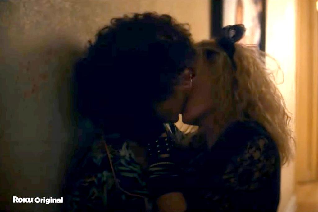 Weird Al Yankovic and Madonna hook up in a scene from "Weird: The Al Yankovic Story."