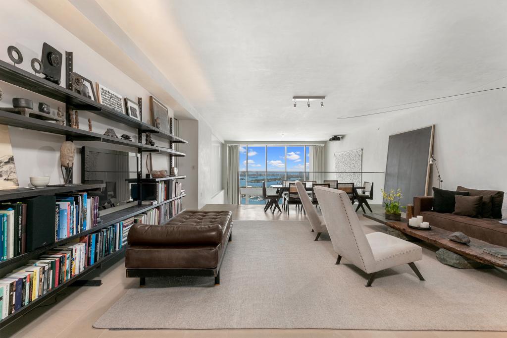 A library area inside the home.