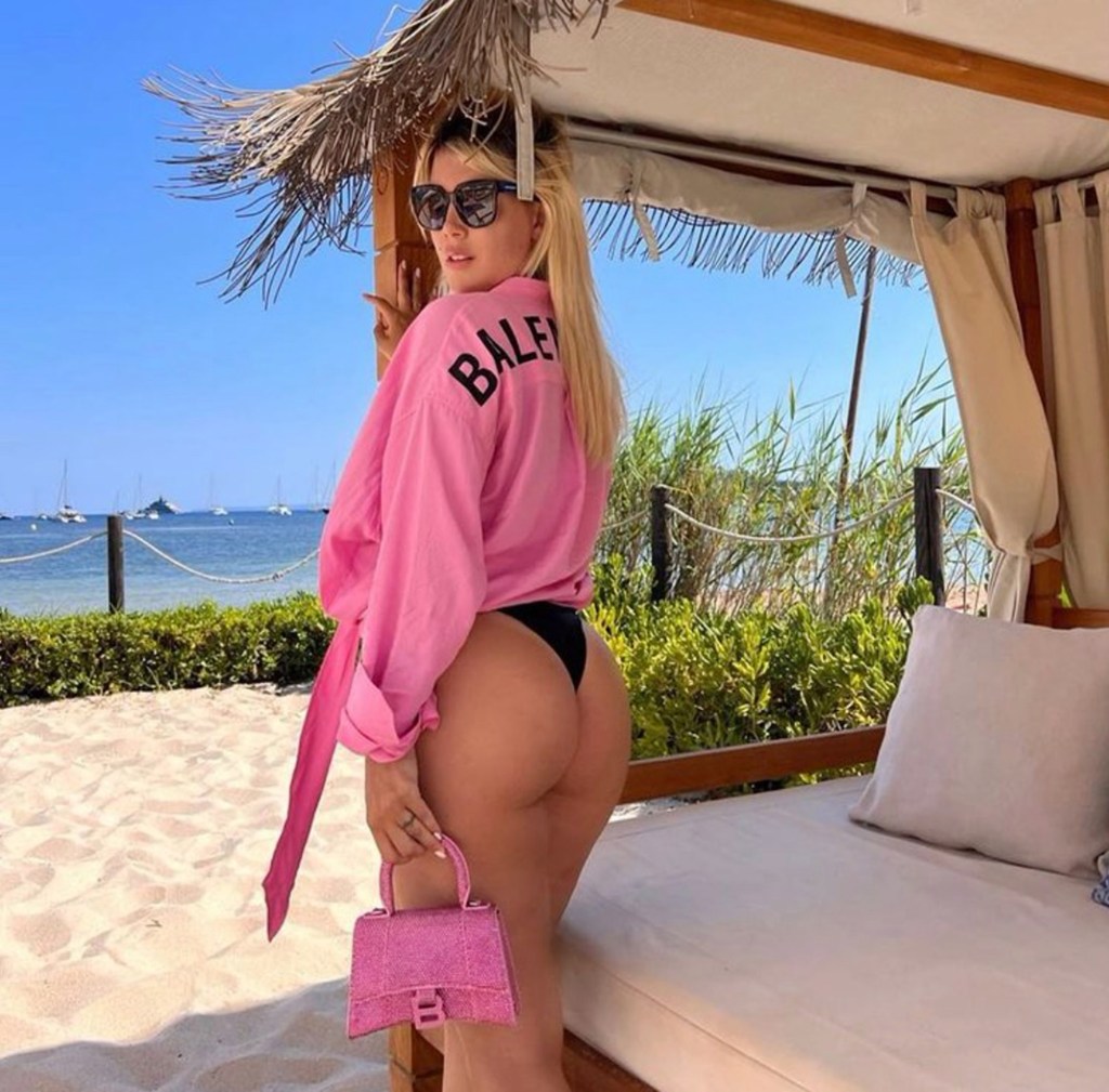 Wanda Nara often posts cheeky photos on Instagram.