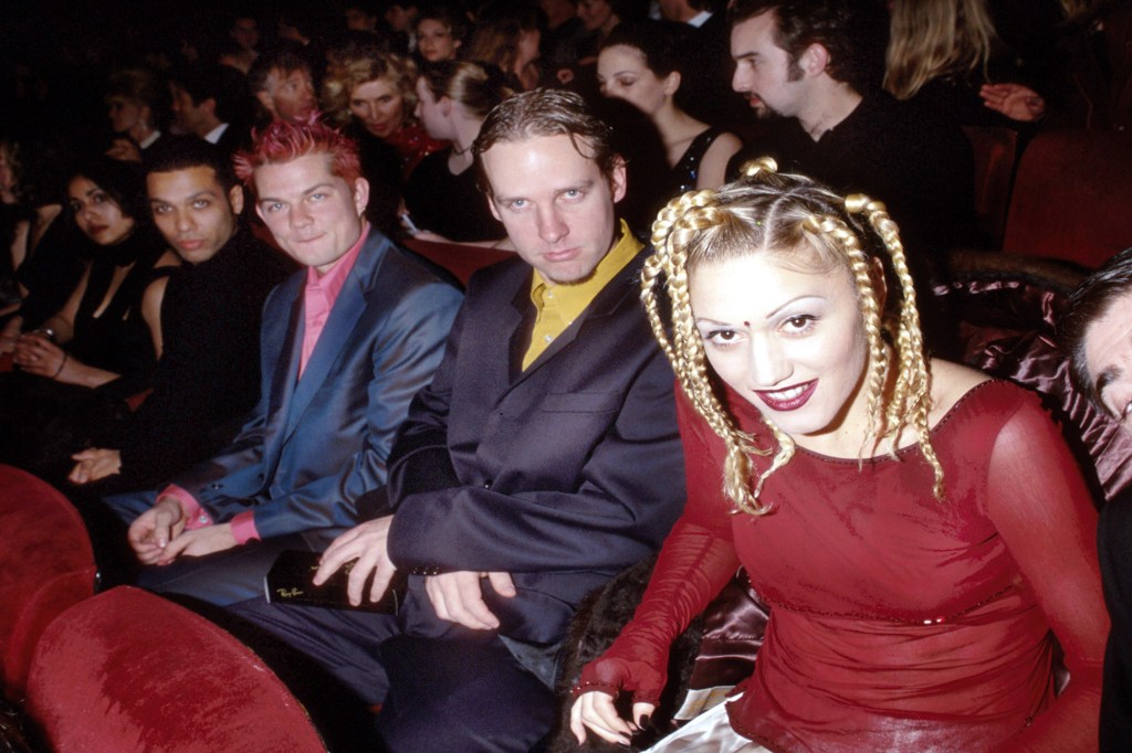 Gwen Stefani poses with No Doubt.