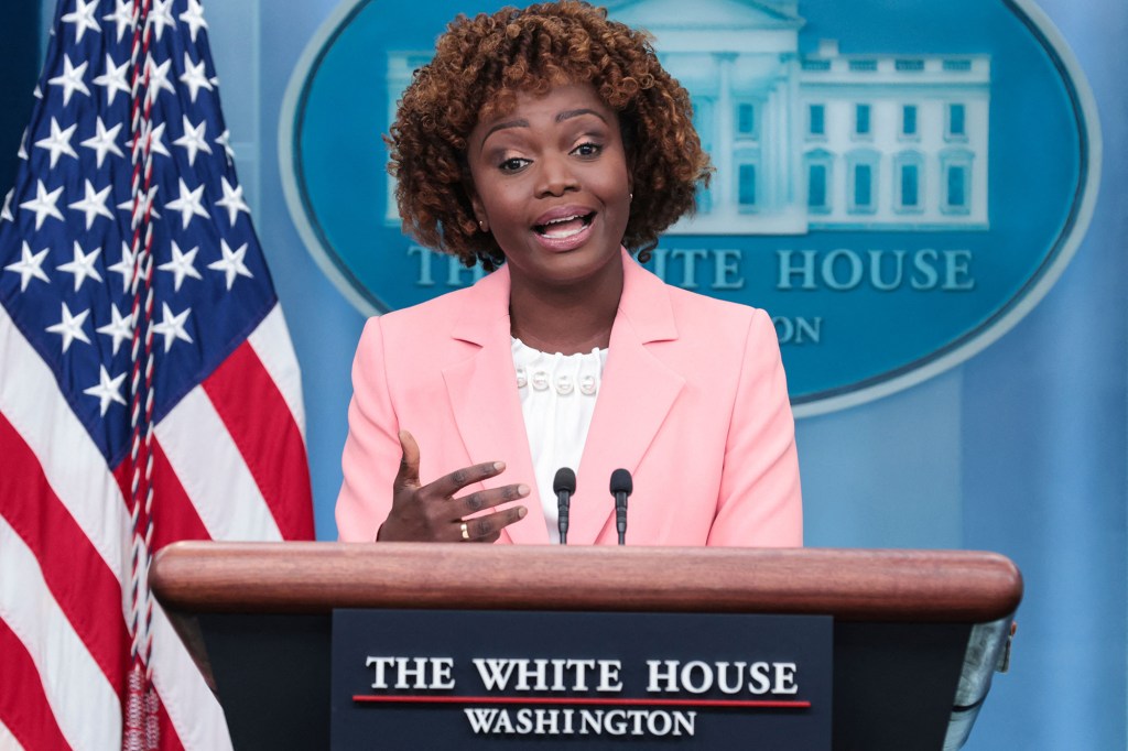 White House Press Secretary Karine Jean-Pierre