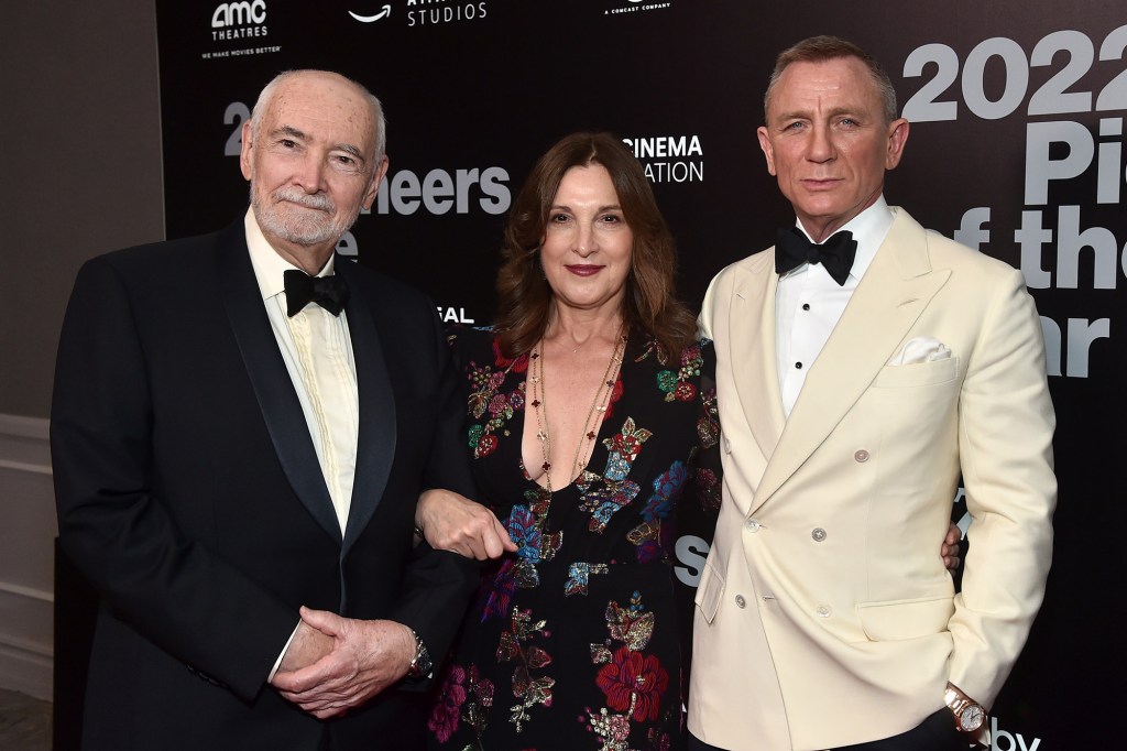 Michael G. Wilson, Barbara Broccoli and Daniel Craig